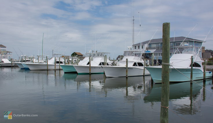 Fishing boats, many for hire