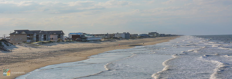 A view of the Nags Head beach from Jenette's Pier