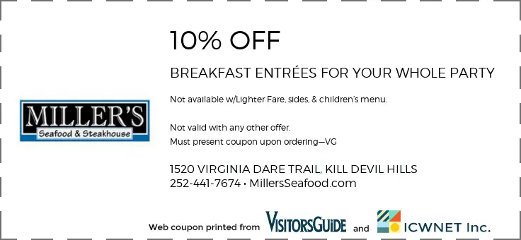 Discount coupons outer banks