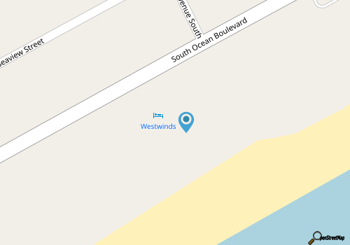 Wyndham Westwinds Resort North Myrtle Beach map location
