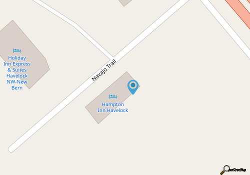Hampton Inn Havelock map location
