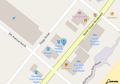 Happy Holiday Motel map location
