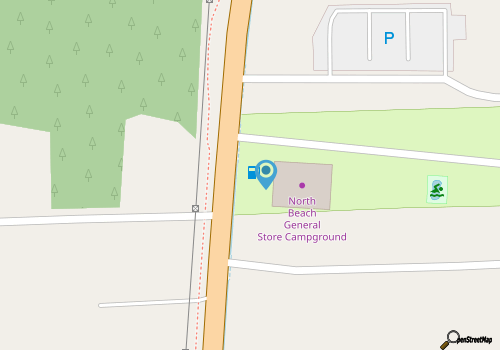 North Beach General Store Campground map location