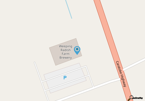 Weeping Radish Brewery Butchery and Pub map location