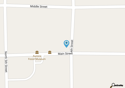 Aurora Fossil Museum map location