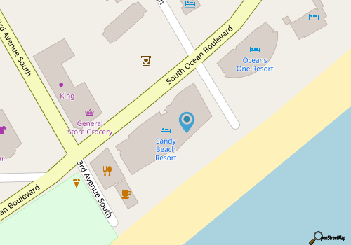 Sandy Beach Oceanfront Resort  map location