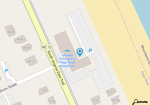 Holiday Inn Express Nags Head map location