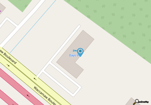 Days Inn Myrtle Beach map location