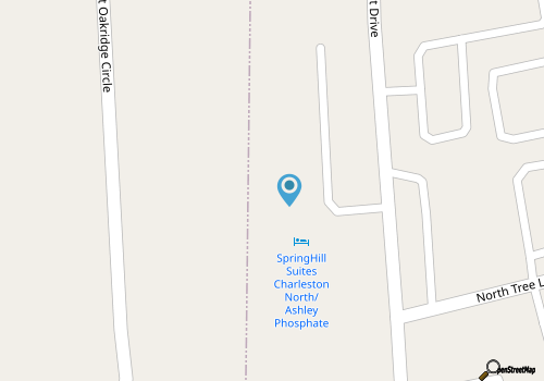 SpringHill Suites Charleston North map location