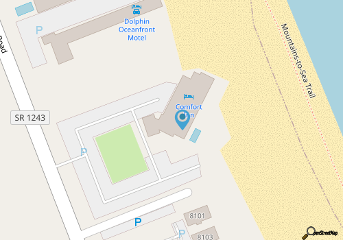 Comfort Inn South Oceanfront map location