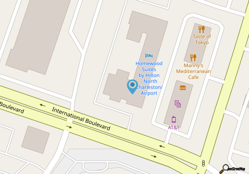 Embassy Suites Charleston Airport Hotel & Convention Center map location