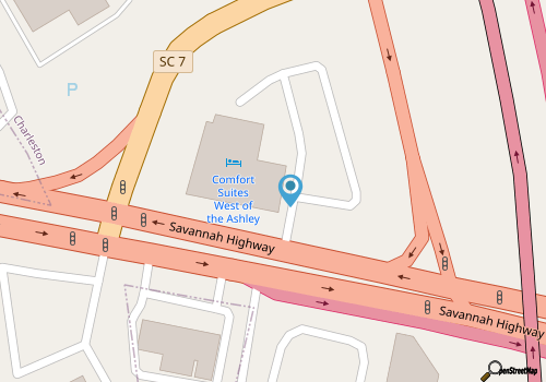 Comfort Suites West of the Ashley map location