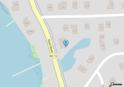 The Virginian at Duck map location