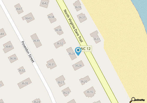 K7500 Dawn Patrol 4 Bedroom Home in Kitty Hawk map location