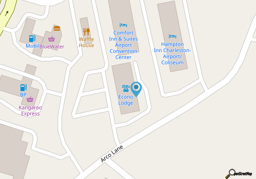 Econo Lodge Charleston map location
