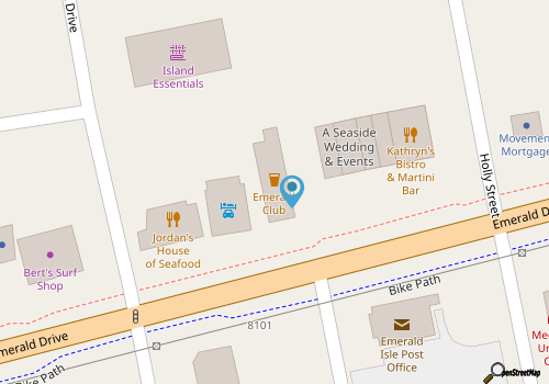 Emerald Club Tropical Beach Bar map location