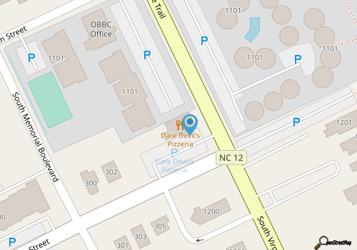 Dare Devil's Pizzeria map location