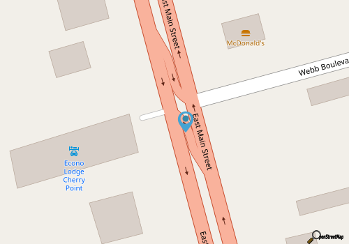 Days Inn Havelock map location