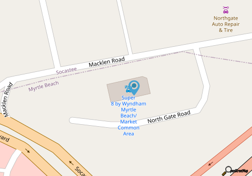 Super 8 Myrtle Beach/Market Common Area map location