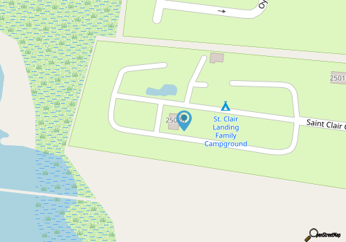 St. Clair Landing Family Campground map location