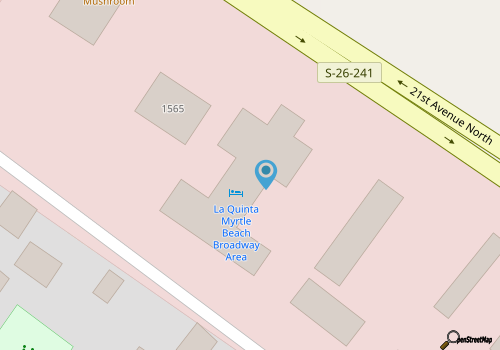 La Quinta Inn & Suites Myrtle Beach Broadway Area map location