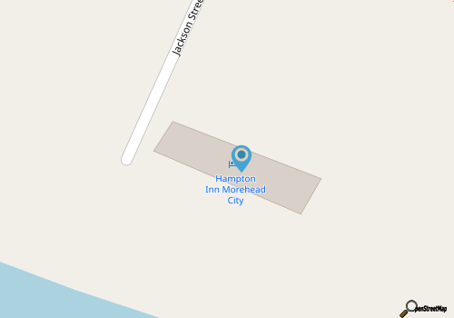 Hampton Inn Morehead City map location