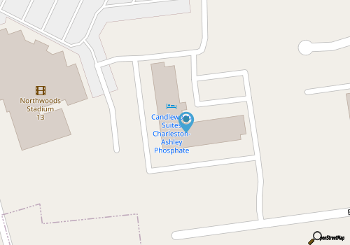 Candlewood Suites Ashley Phosphate  map location