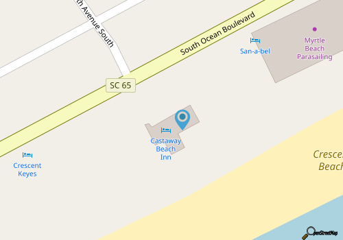 Castaway Beach Inn map location