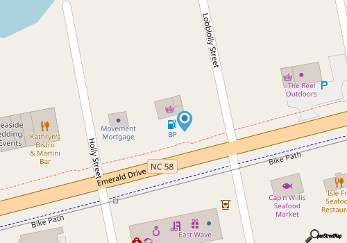 Pizza Inn Emerald Isle map location