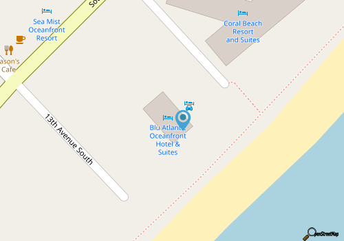 Blu Atlantic Oceanfront Hotel & Suites  map location