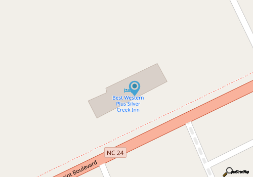 Best Western Plus Silver Creek Inn map location