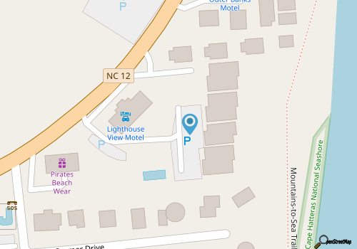 Lighthouse View Oceanfront Lodging map location