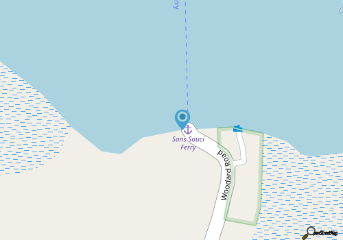Sans Souci Ferry map location