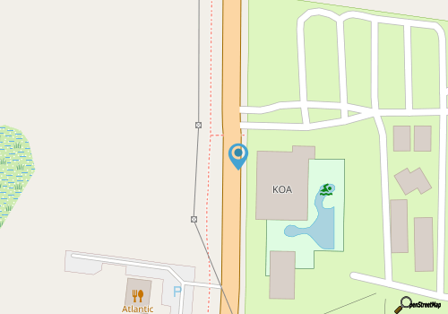 Cape Hatteras KOA map location