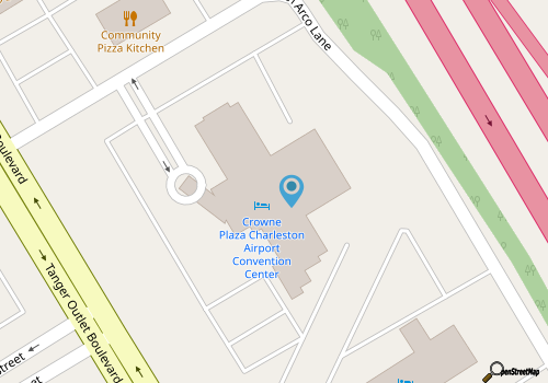 Crowne Plaza Charleston Airport map location