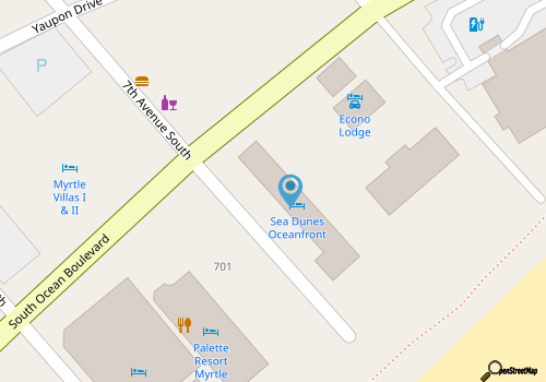 Sea Dunes Oceanfront Motel map location