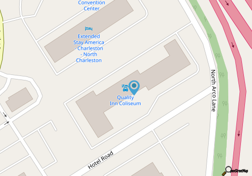 Quality Inn Coliseum map location