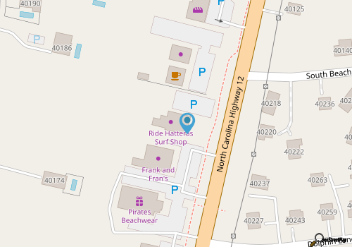 Ride Hatteras Surf Shop map location