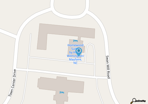 the Homewood Suites by Hilton Wilmington / Mayfaire map location