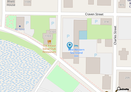 Best Western Sea Island Inn map location