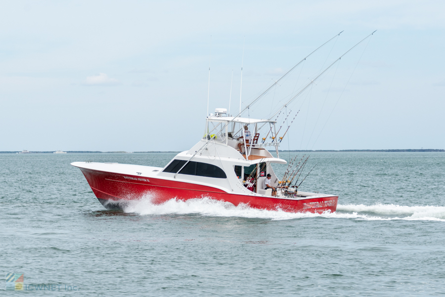 A fishing boat returns to Hatteras