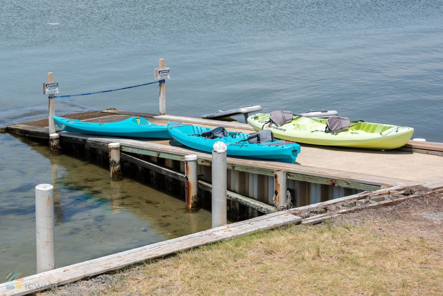 Kayaks at Kitty Hawk Kites in Rodanthe