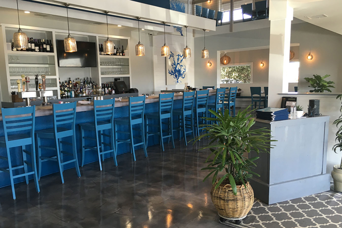 Steamers Restaurant spotless, bright and inviting interior