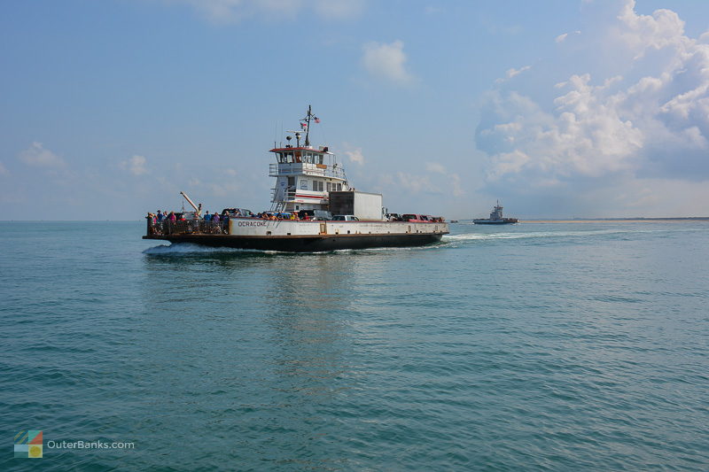 An NCDOT Ferry heading to Hatteras