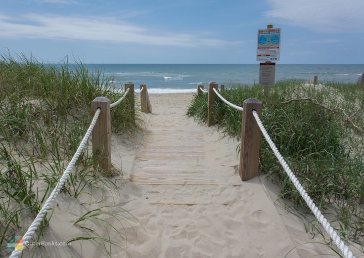 Beach access in Buxton