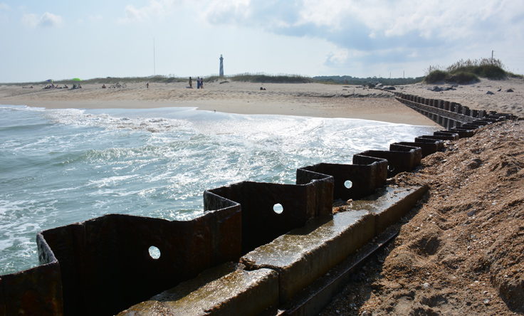 The old Cape Hatteras Lighthouse site
