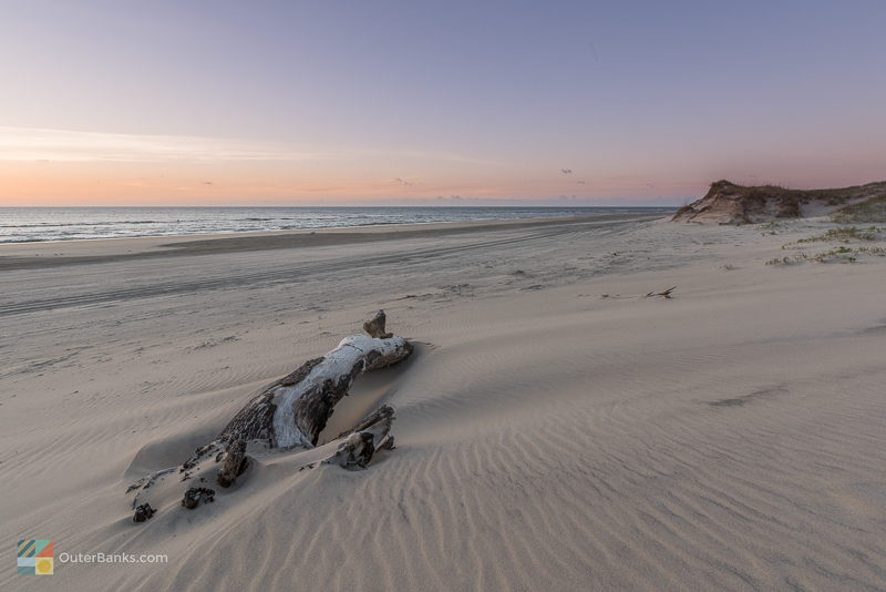 Sunrise on the beach in Carova, NC