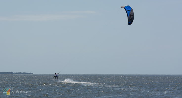 Kiteboarder at Canadian Hole