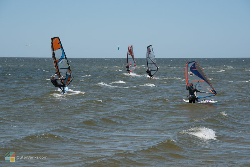 Windsurfers near Frisco, NC