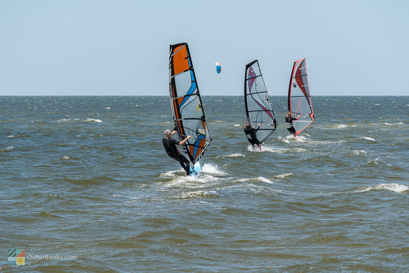 Windsurfing on Pamlico Sound - Hatteras Island